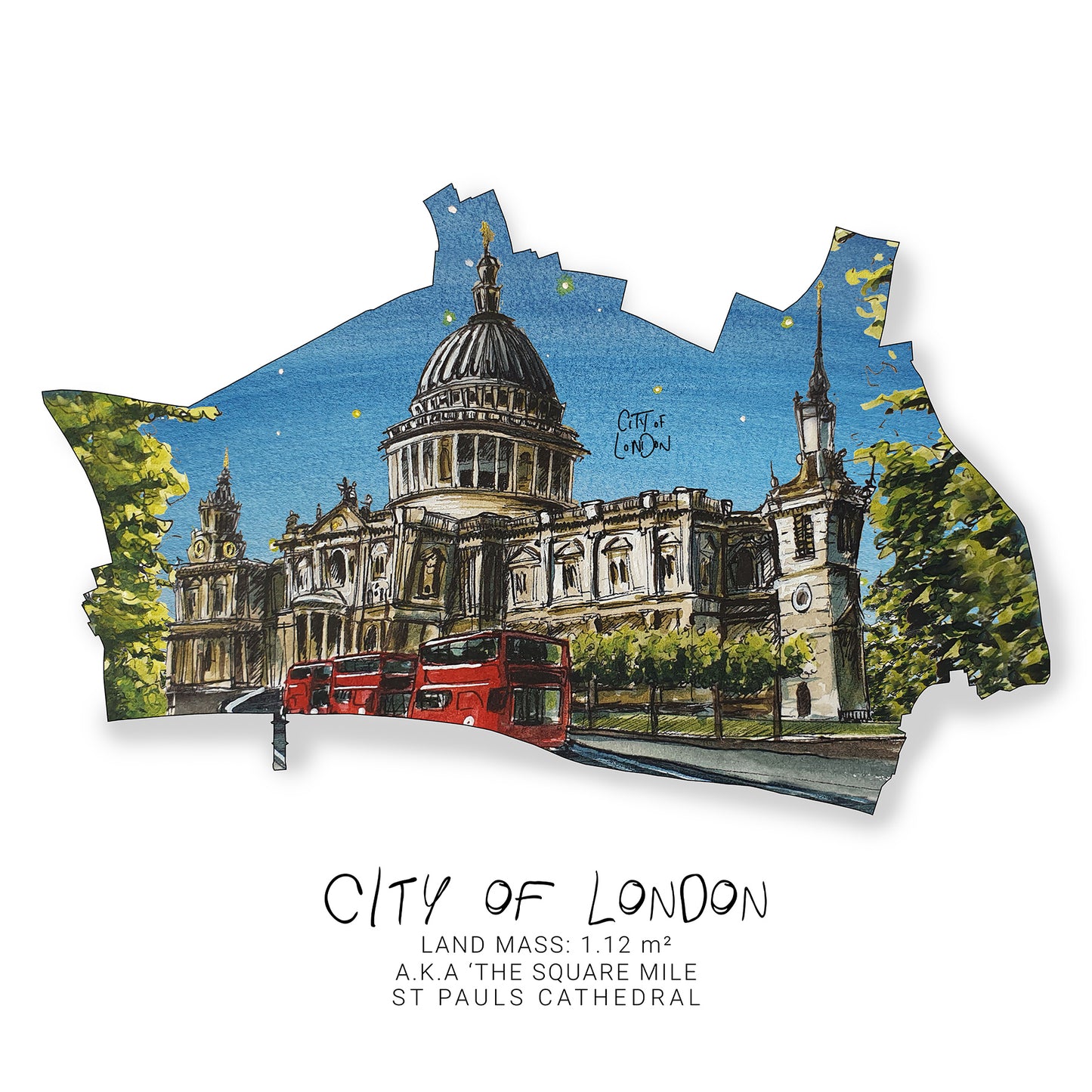 City of London Map Card