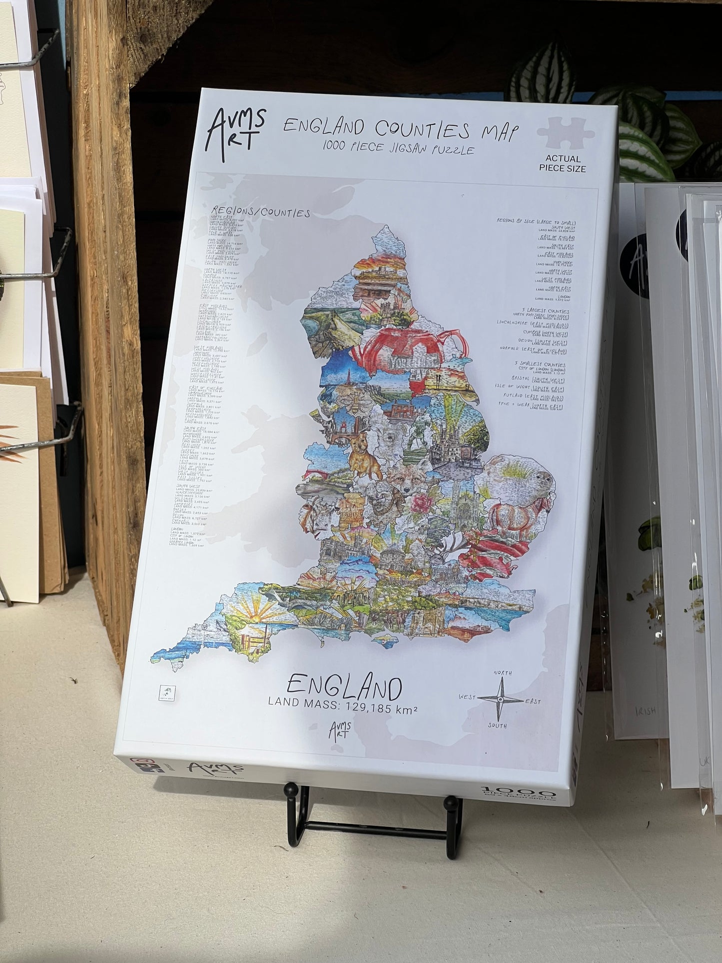 England County Map 1000 Piece Jigsaw