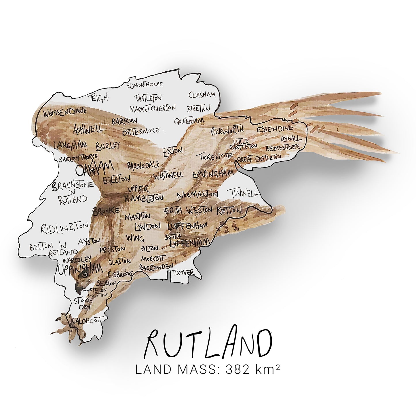 Rutland Osprey Map Card