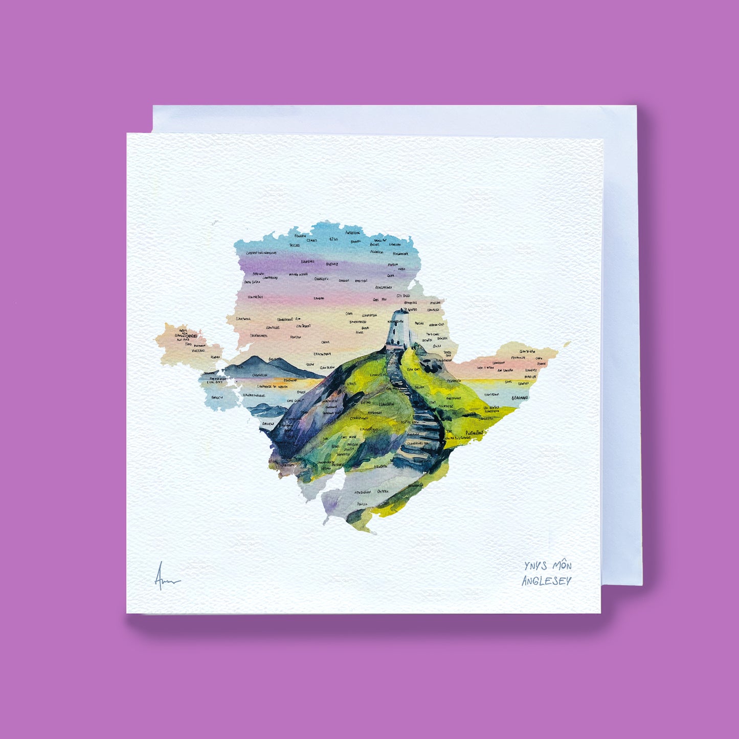 Anglesey Tŵr Mawr lighthouse Map Card