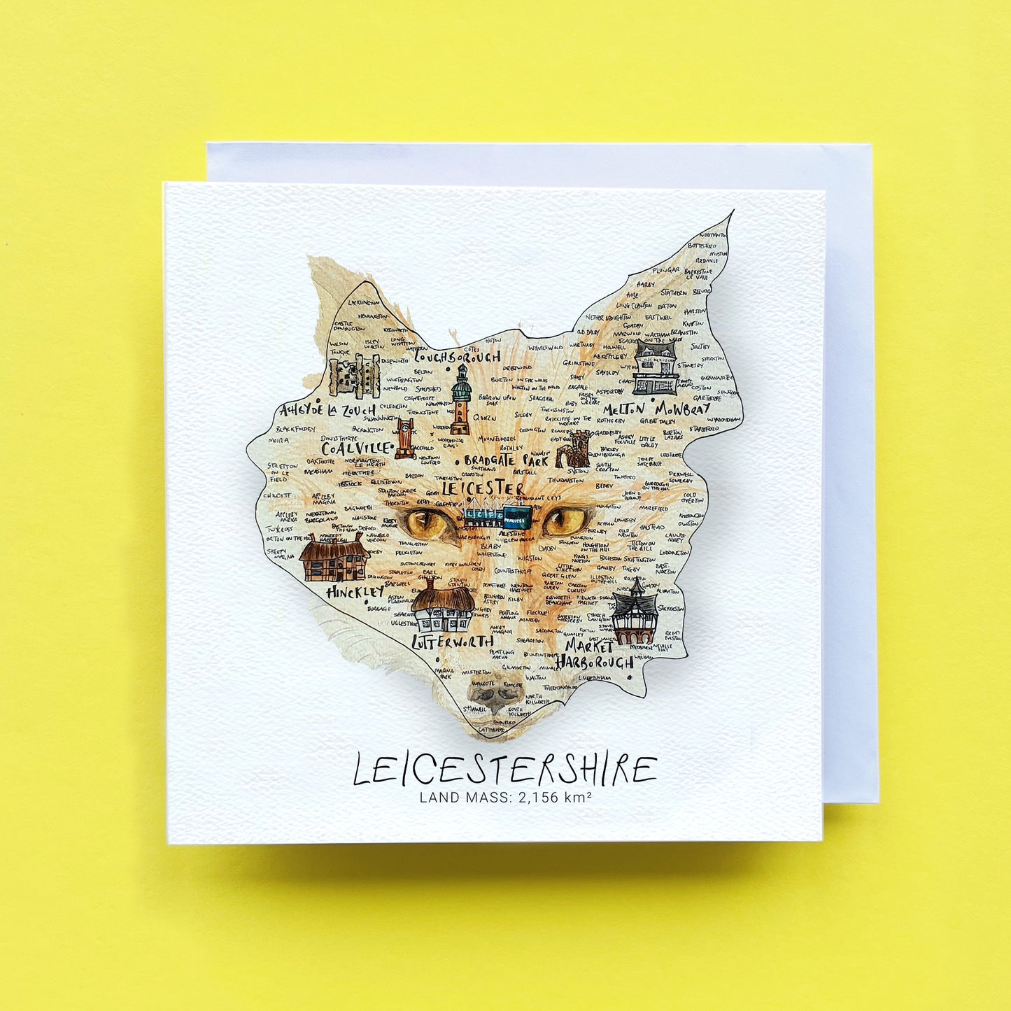Leicestershire Fox 2020 Map Card