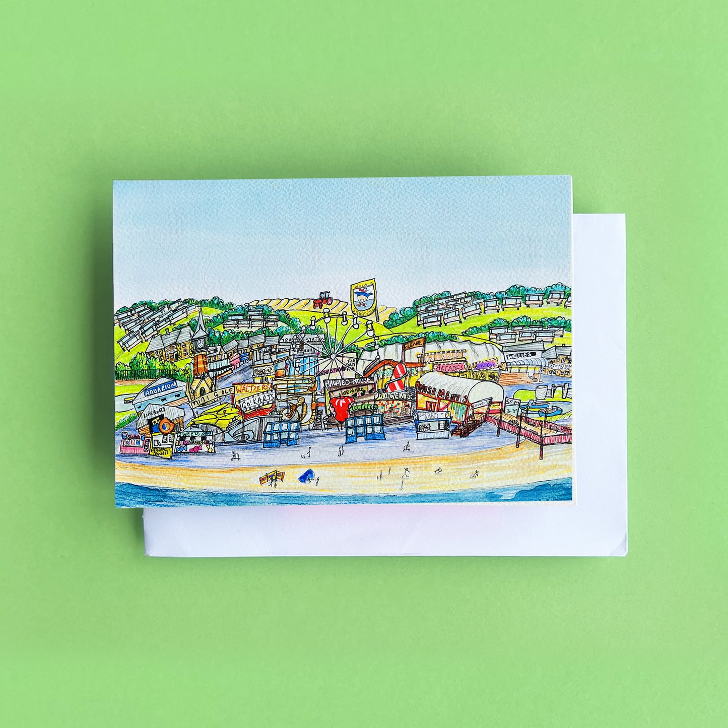 Skegness Sea Front Card