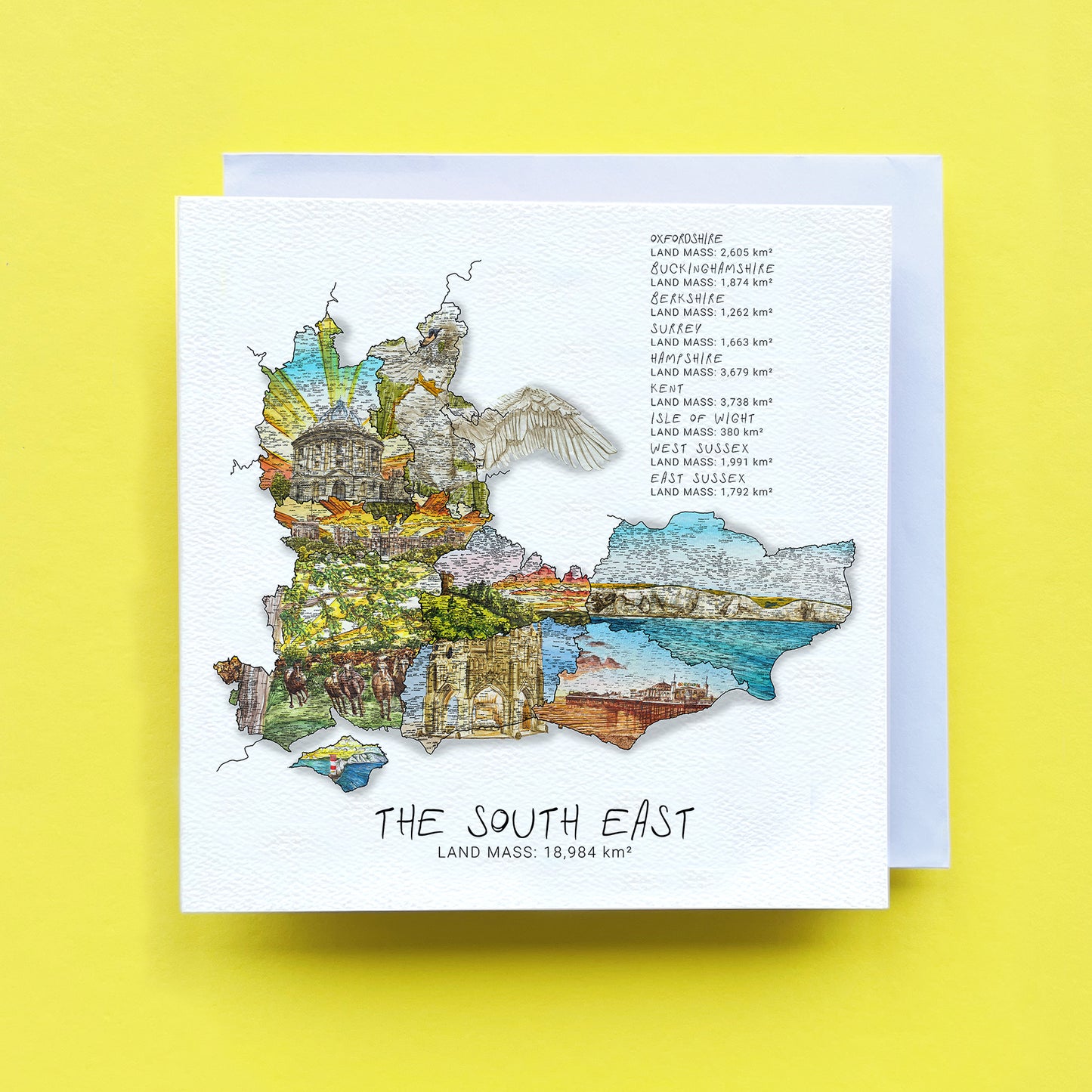 South East Region Map Card
