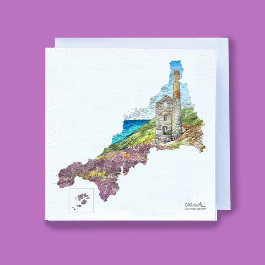 Cornwall Tin Mine Card