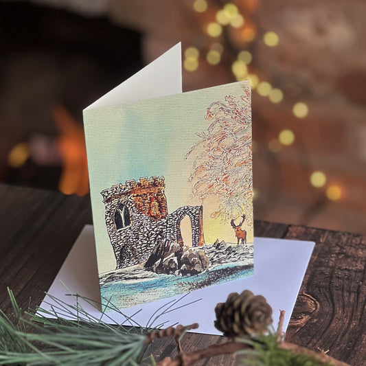 Old John Christmas Card - 5 for £10