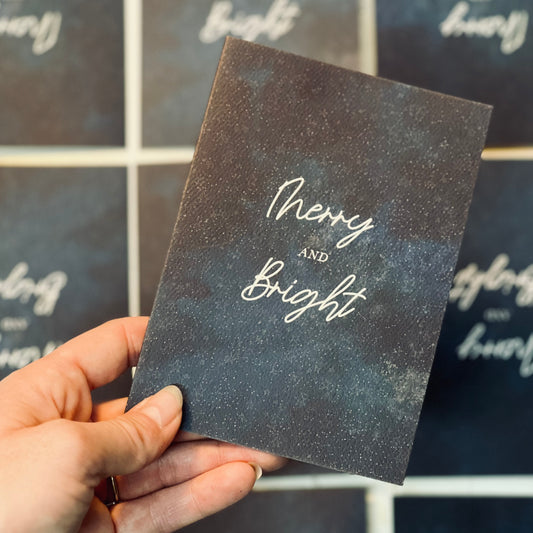 Merry and Bright Card - 5 for £10