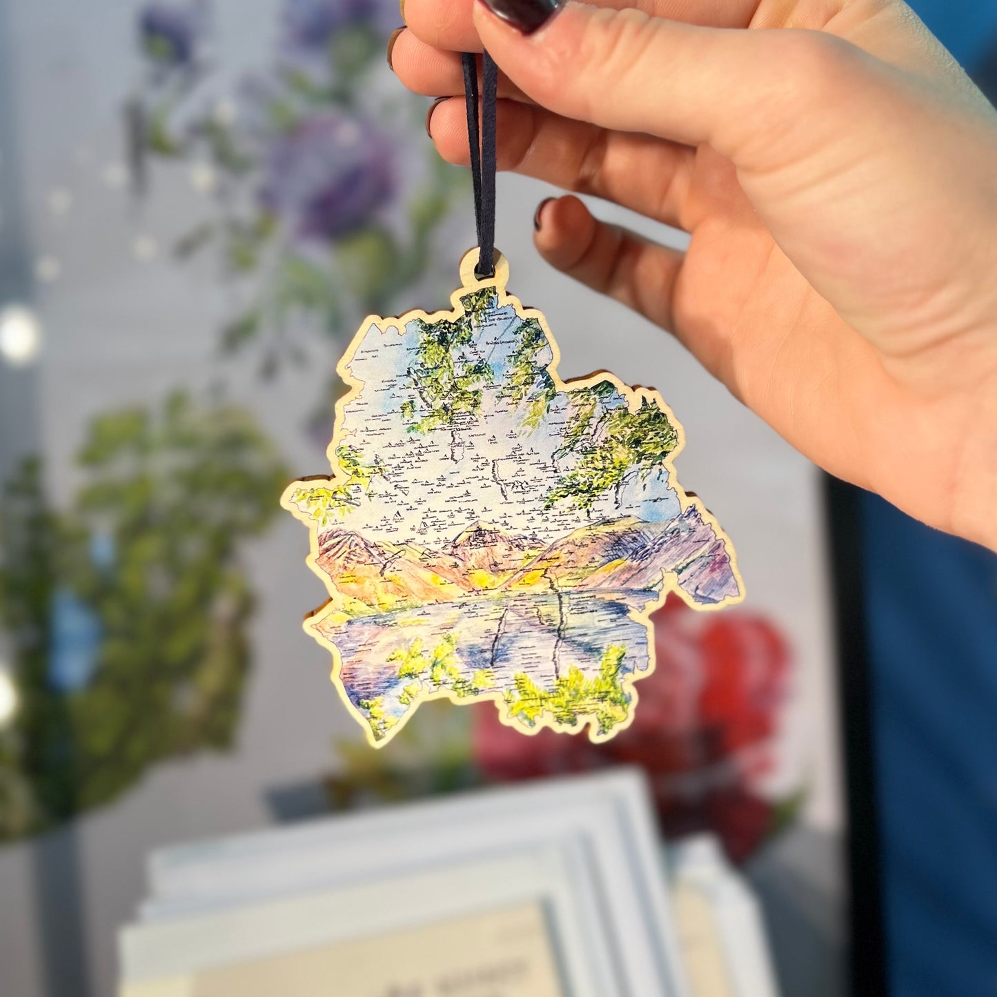 Lake District Wooden Bauble