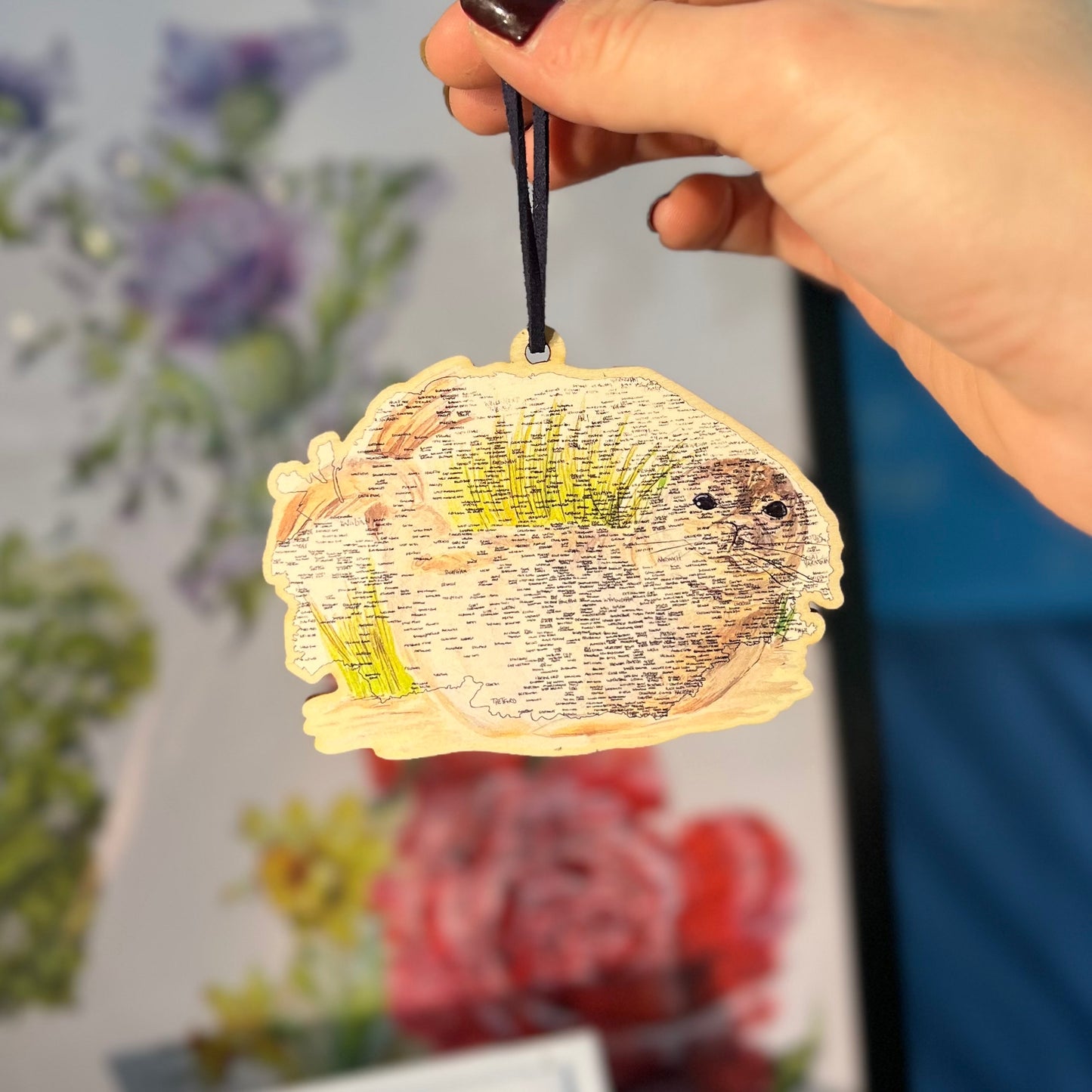 Norfolk Seal Wooden Bauble