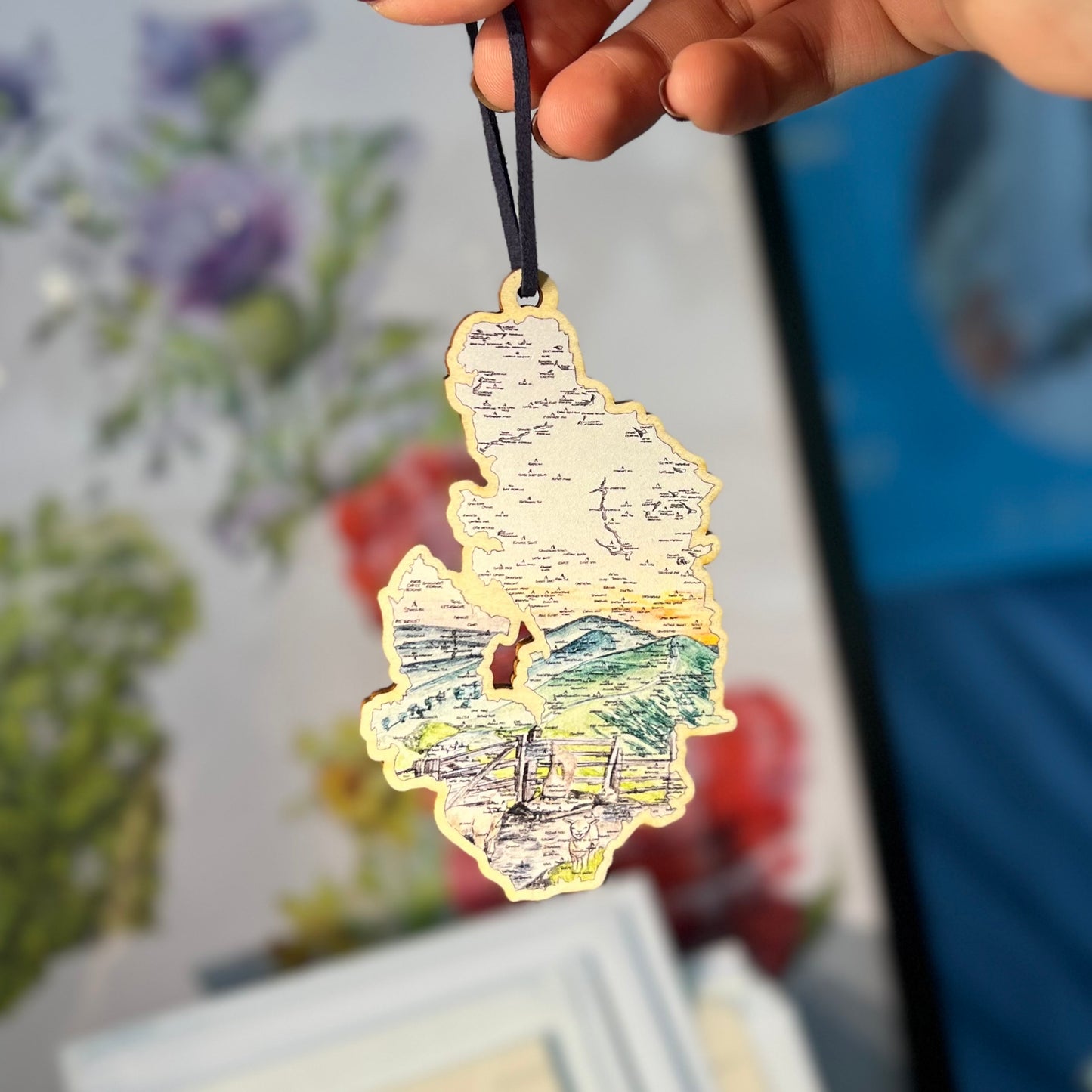 Peak District Wooden Bauble