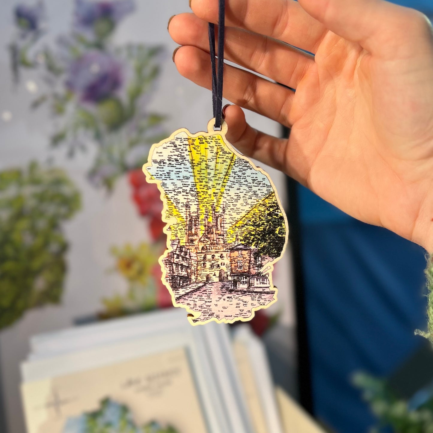 Lincolnshire Exchequer Gate Wooden Bauble