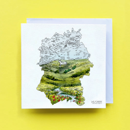 Wiltshire White Horse Map