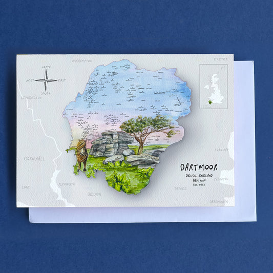 Dartmoor Map Card