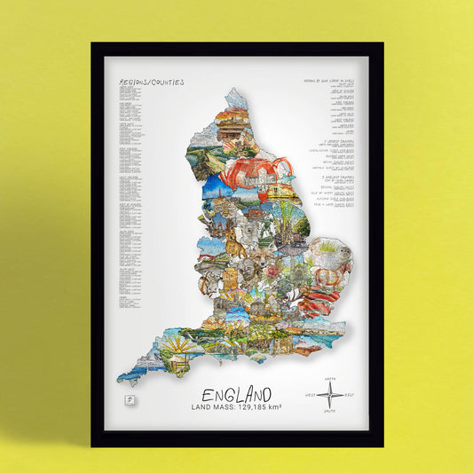 England Every County Print