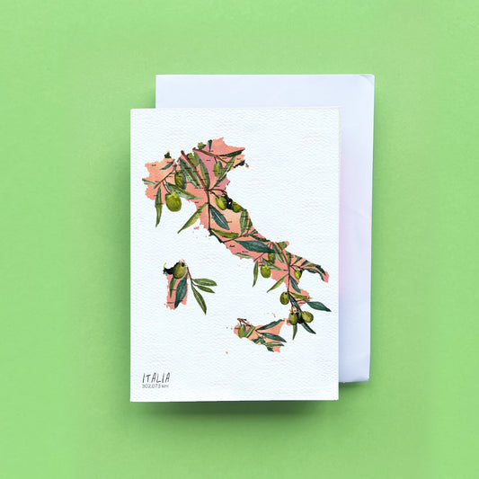 Italian Olives Map Card