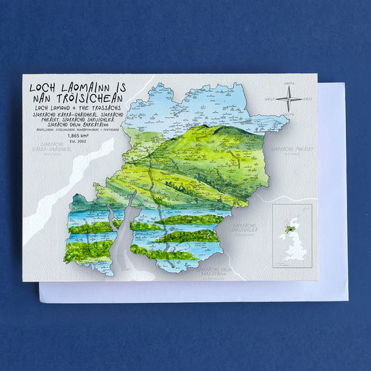 Loch Lomond and the Trossachs Map Card