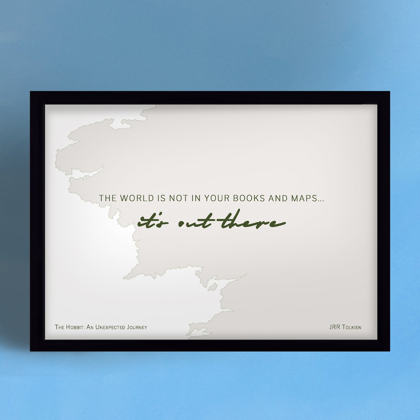 The Hobbit Map Print