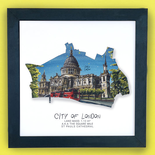 City of London Region Map Print