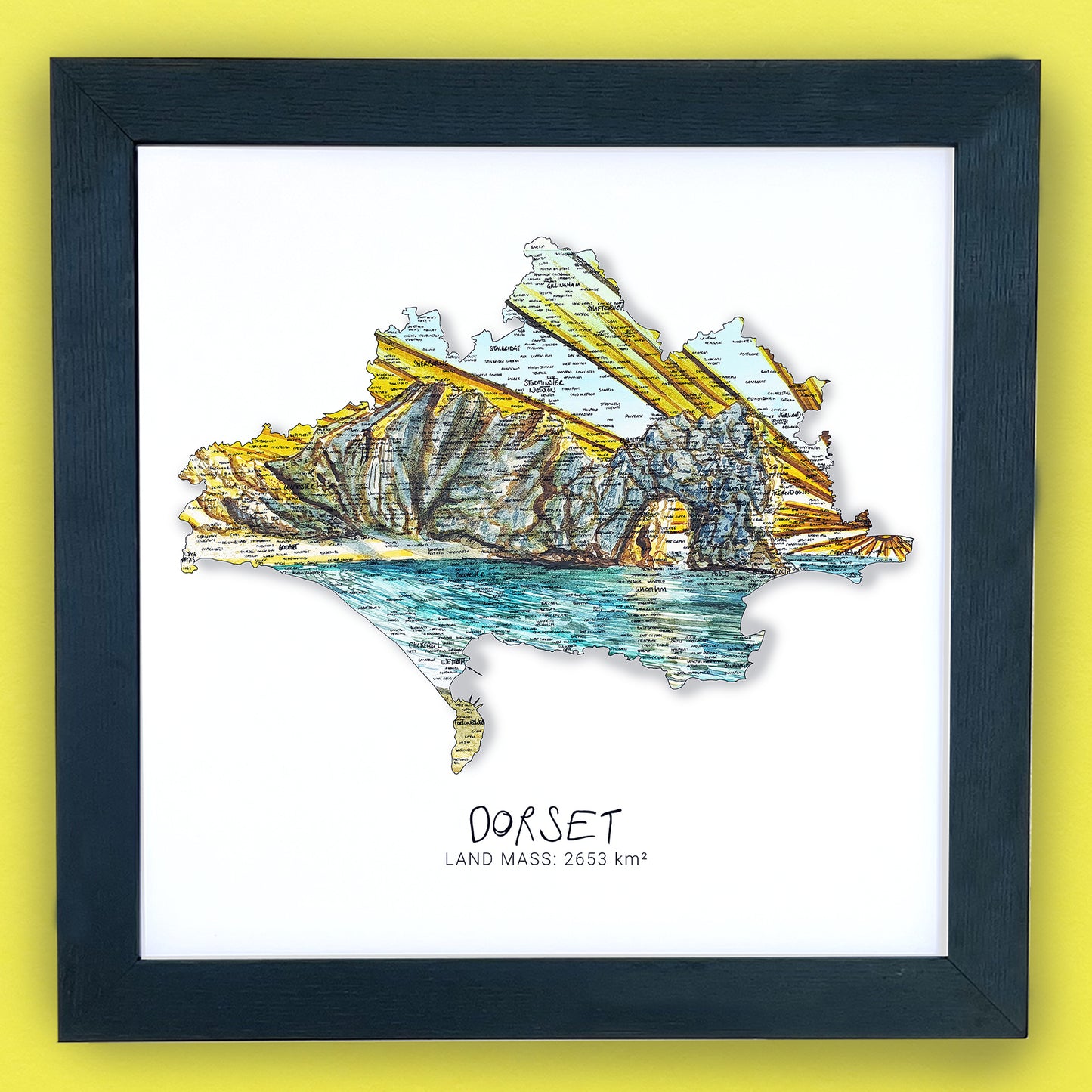 Dorset Durdle Door Map Print