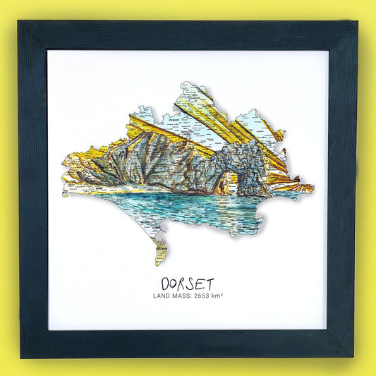 Dorset Durdle Door Map Print