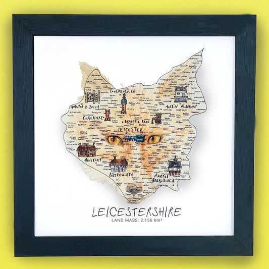 Leicestershire Fox 2020 Map Print