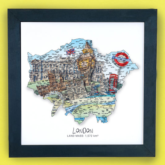 London Region Map Print