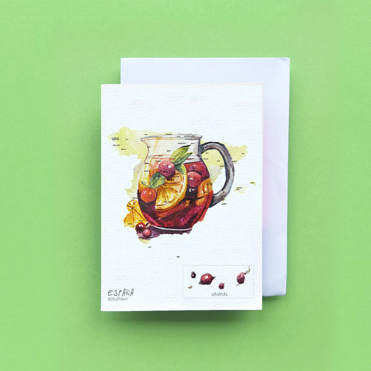 Spanish Sangria Map Card