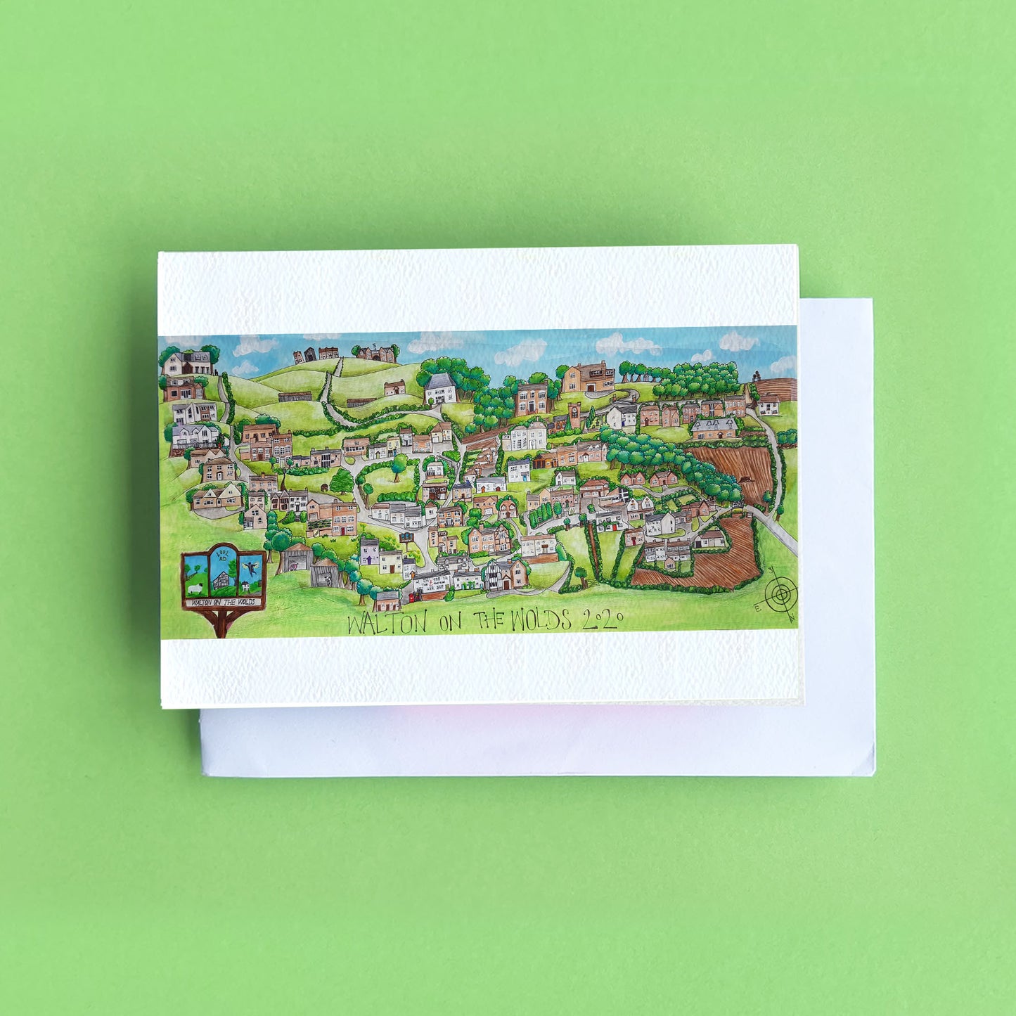 Walton on the Wolds Village Map Card